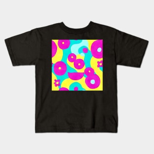 Large scale abstract 70s style seamless pattern Kids T-Shirt